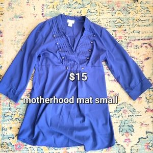 Cornflower Blue Maternity Blouse
